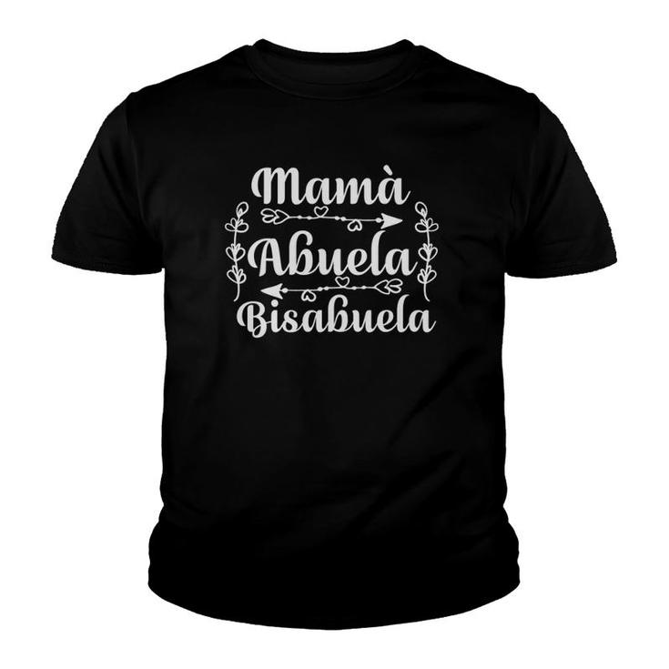 Womens Mama Abuela Bisabuela Spanish Mother's Day Youth T-shirt