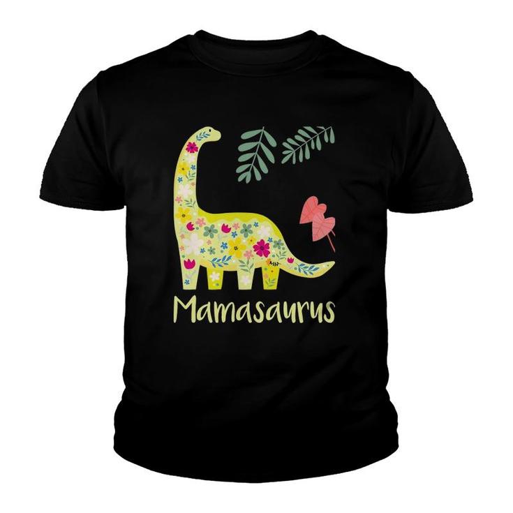 Womens Mamasaurus Cute Dino Mother Mom Dinosaur Youth T-shirt