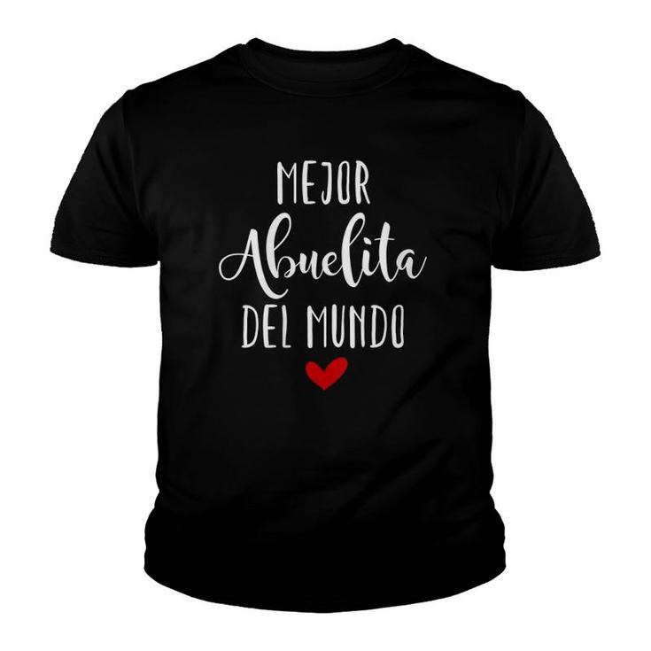 Womens Mejor Abuelita Del Mundo Mother's Day Youth T-shirt