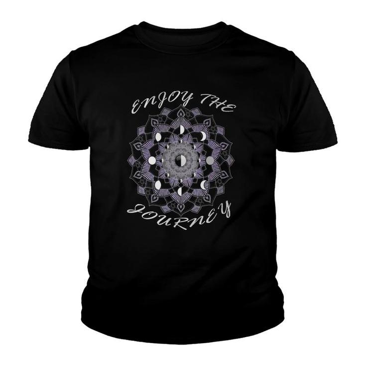 Womens Moon Phases Inspirational Quote Enjoy The Journey Inspiring  Youth T-shirt