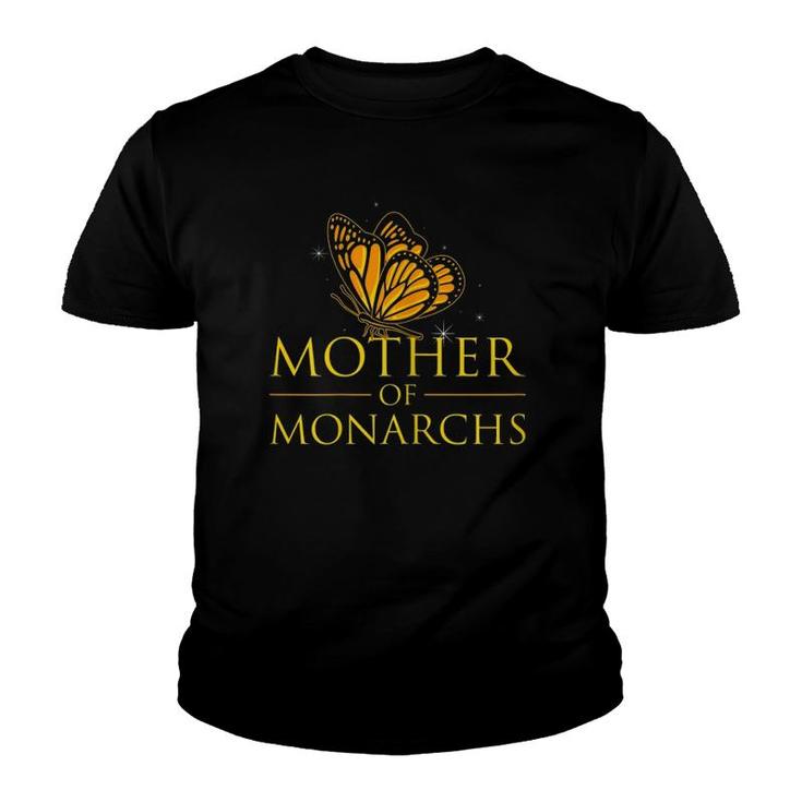 Womens Mother Of Monarchs I Beautiful Colorful Entomology Gift Idea Youth T-shirt