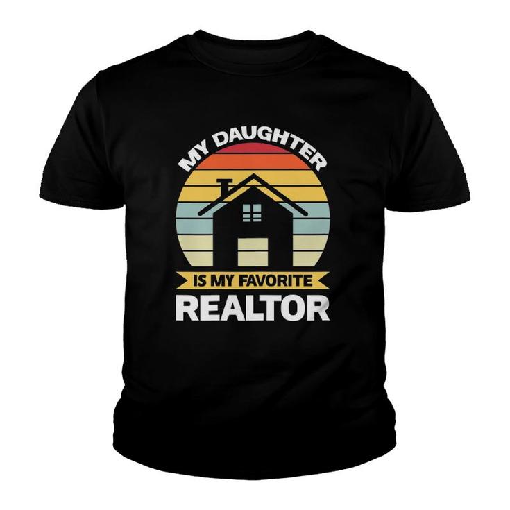 Womens My Daughter Is My Favorite Realtor Realtor Youth T-shirt