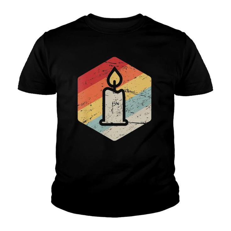 Womens Retro Vintage Homemade Candle Making Candle Making V Neck Youth T-shirt