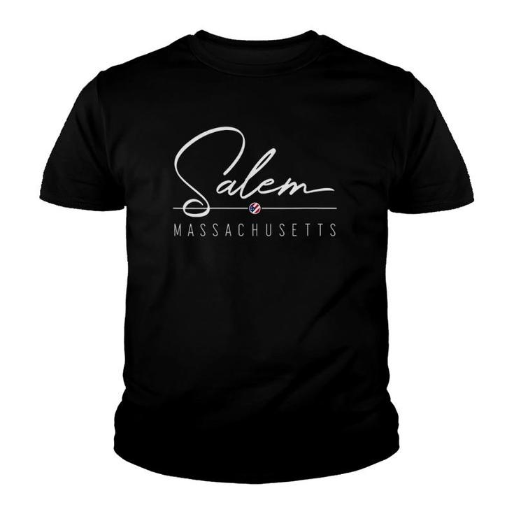 Womens Salem Ma Salem Massachusetts V Neck Youth T-shirt