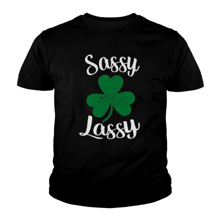 Womens Sassy Lassy St Patrick's Day Youth T-shirt