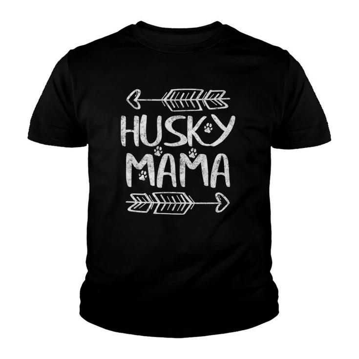 Womens Siberian Husky Lover Owner Funny Dog Mom Gifts Husky Mama Youth T-shirt