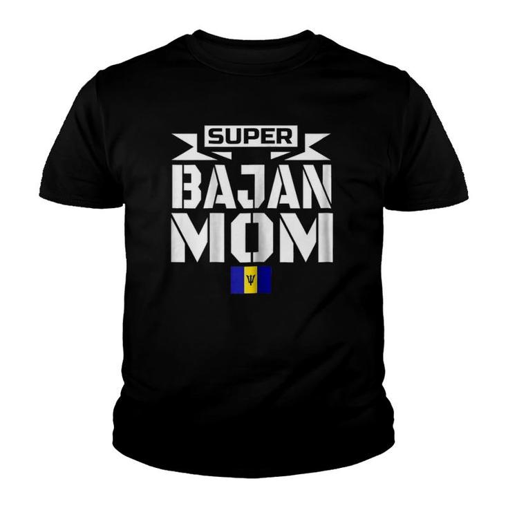Womens Storecastle Super Bajan Mom Mothers Gift Barbados Youth T-shirt