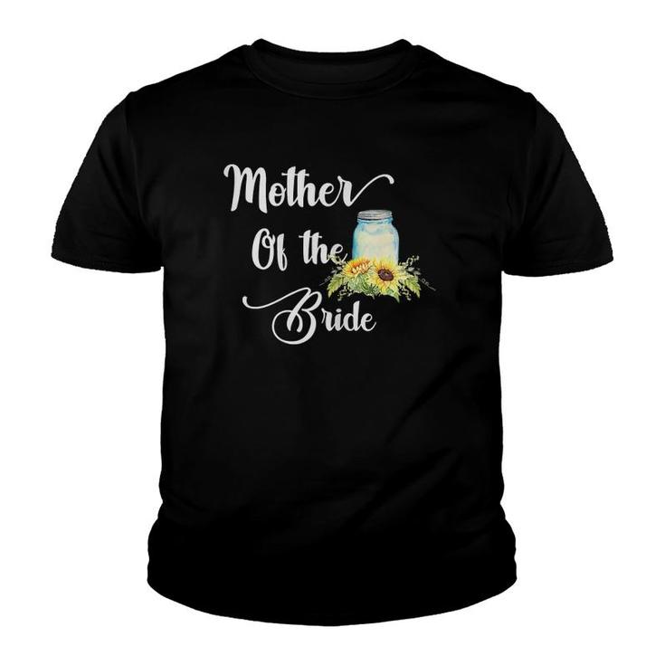 Womens Sunflower Wedding Matching Bridal Party Mother Of Bride Youth T-shirt