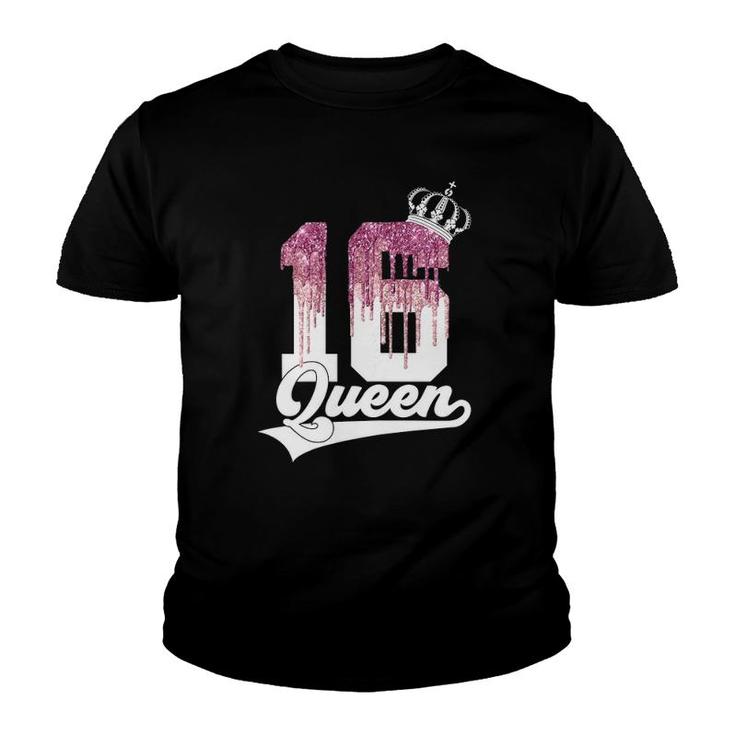 Womens Sweet 16 Queen 16Th Birthday Youth T-shirt