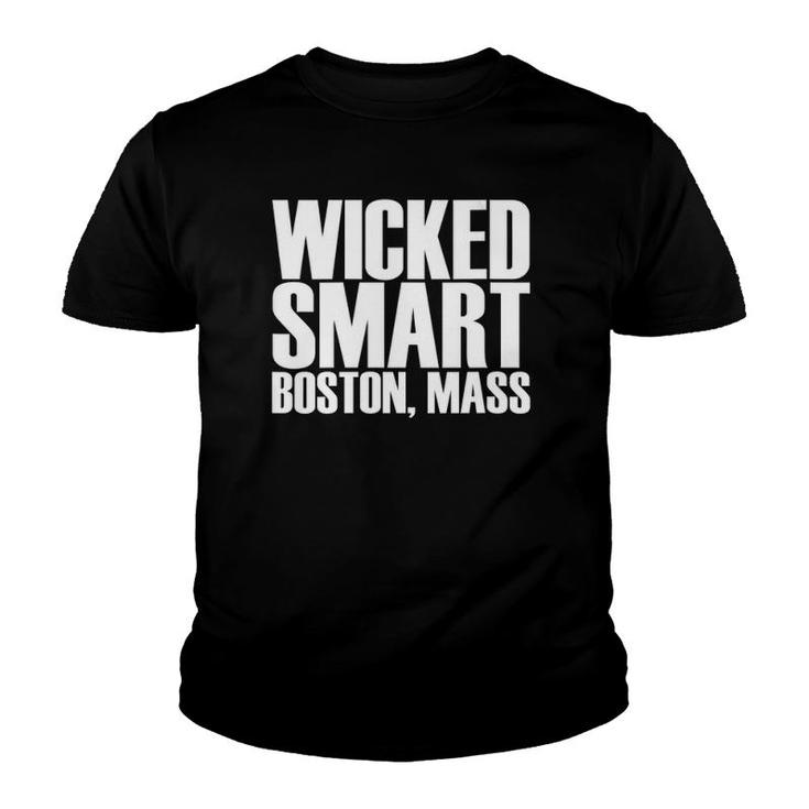 Womens Wicked Smart Boston, Mass Graphic  Youth T-shirt