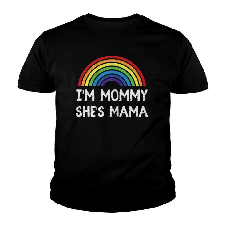 Womens Womens Lesbian 2 Moms Gay Lgbt Mothers Day Gift Matching Youth T-shirt