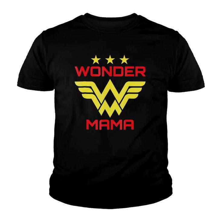 Wonder Mama Mother Gift Superhero Mom Youth T-shirt