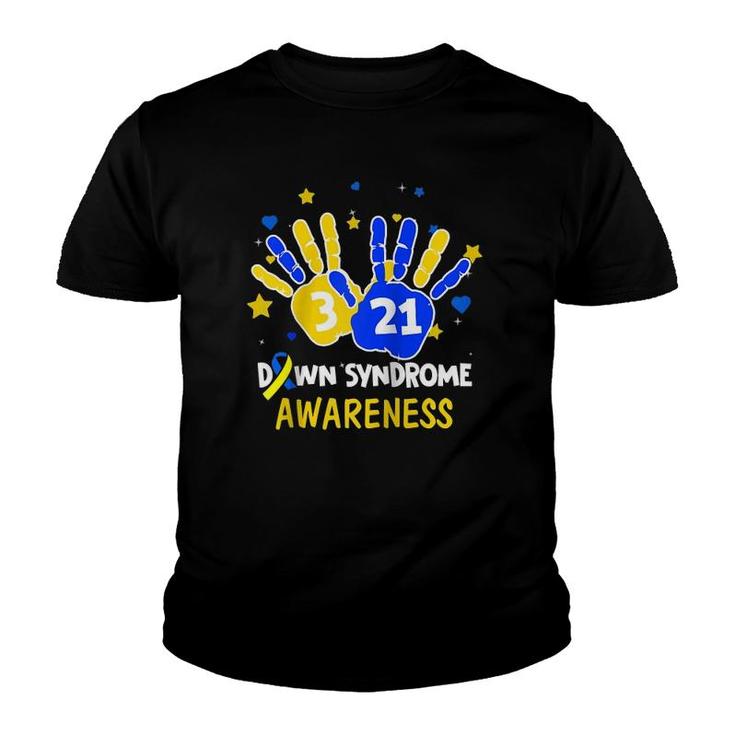 World Down Syndrome Awareness Costume March 21 Gift Teacher Raglan Baseball Tee Youth T-shirt