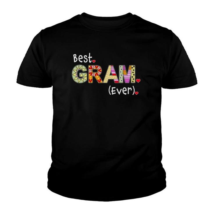 World's Best Gram Ever Gift For Grandmother Grandma Grammy Youth T-shirt