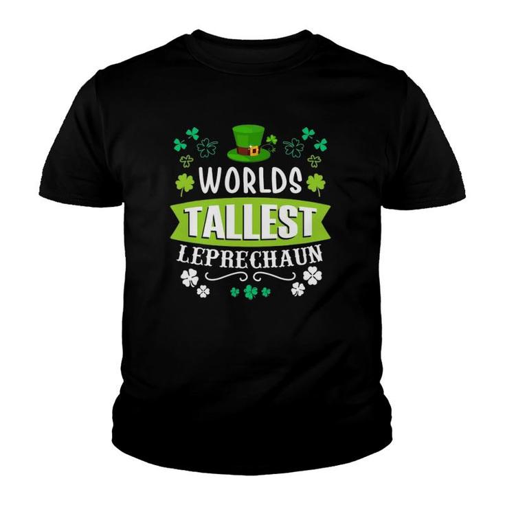 World's Tallest Leprechaun St Patrick's Day Funny Irish Youth T-shirt