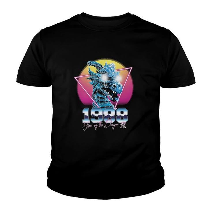 Year Of The Dragon Chinese Zodiac Synthwave Style Youth T-shirt