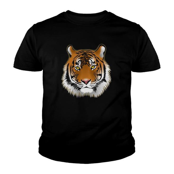 Year Of The Tiger 2022 Tiger Growling Mouth Open Bengal Men Youth T-shirt