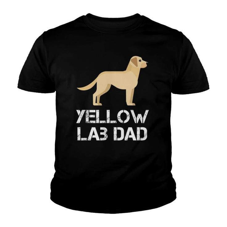 Yellow Lab Dad Dog Owner Hooded Youth T-shirt