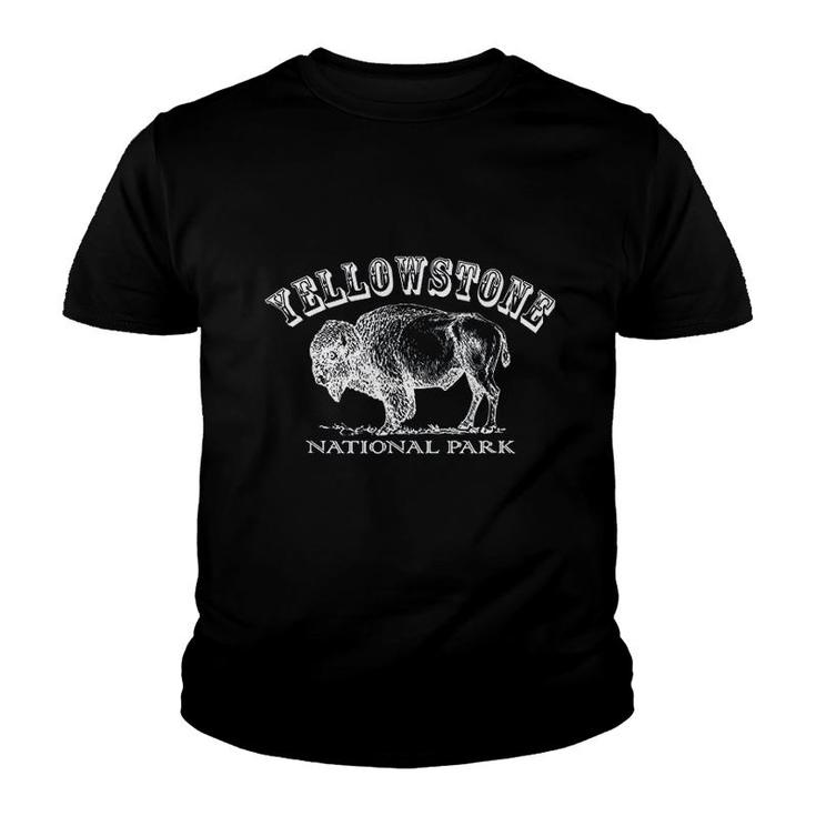 Yellowstone National Park Wyoming  Buffalo Youth T-shirt