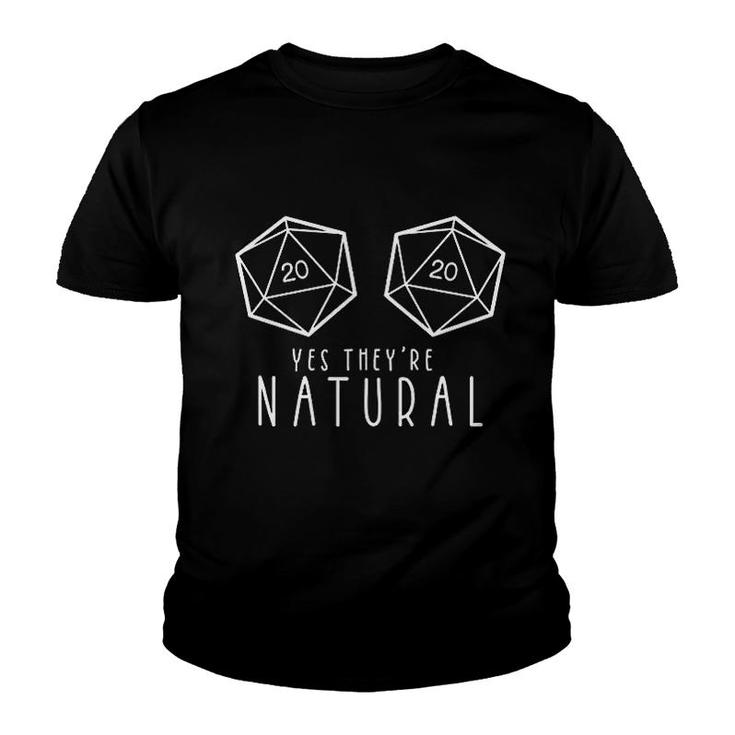 Yes Theyre Natural Funny Gaming Youth T-shirt