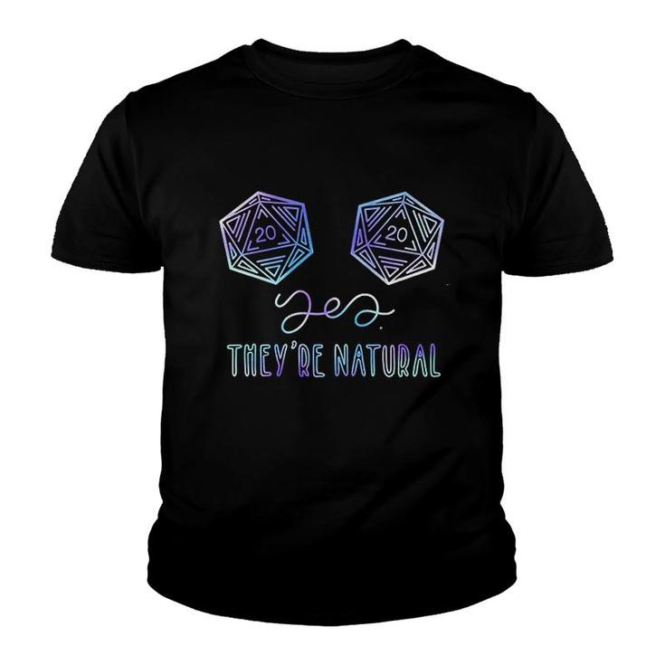 Yes Theyre Natural Gamer Role Playing Youth T-shirt