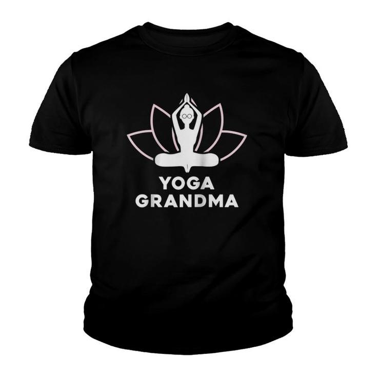 Yoga Grandma Meditation Grandmother Gif Youth T-shirt