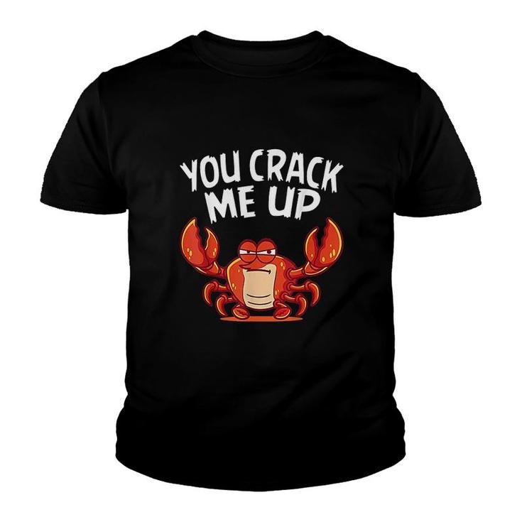 You Crack Me Up Crab Lover Youth T-shirt