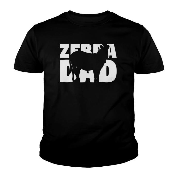 Zebra Lover Gift Zebra Dad Zoo Keeper Animal Father Zebra Youth T-shirt