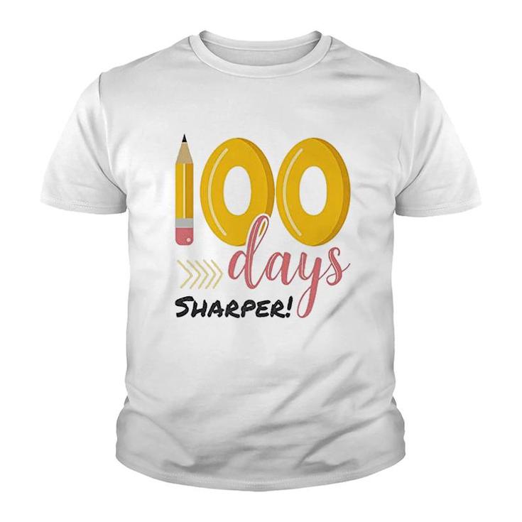 100 Days Sharper 100th Day Of School Youth T-shirt