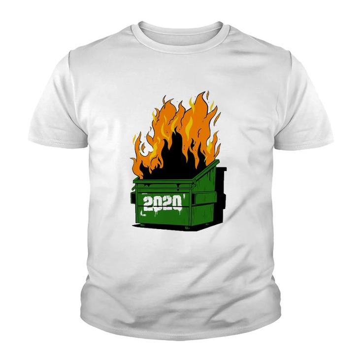 2020 Burning Dumpster Funny Fire Youth T-shirt