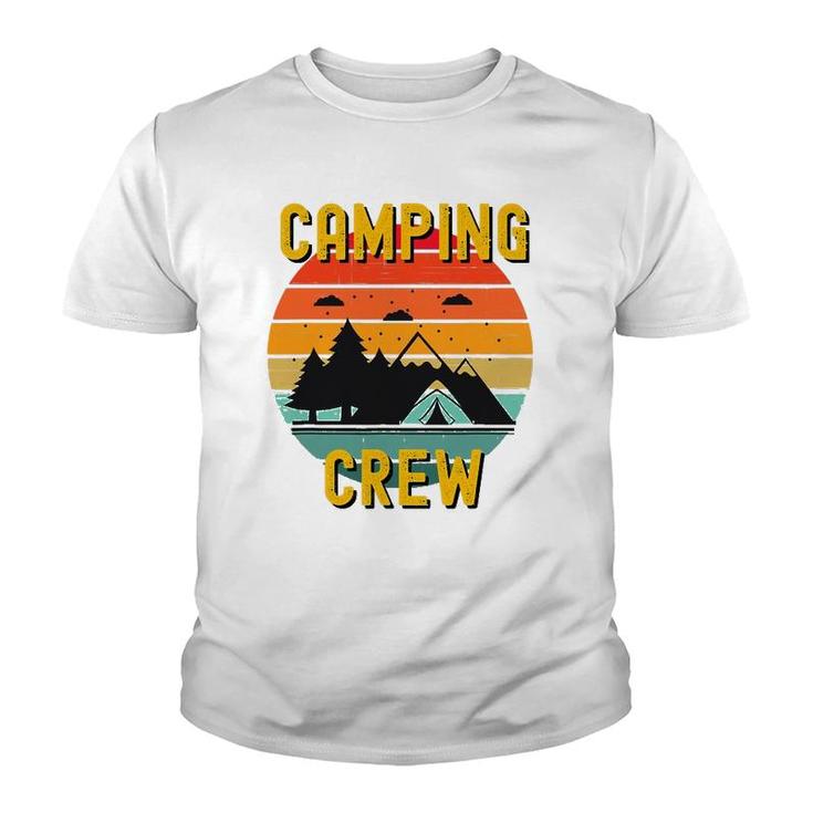 2021 Camping Crew Family Camper Road Trip Matching Group Youth T-shirt