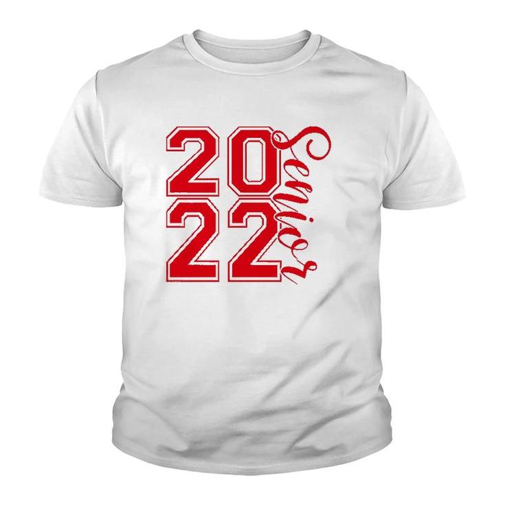 2022 Senior  High School College Graduate Student Red Youth T-shirt