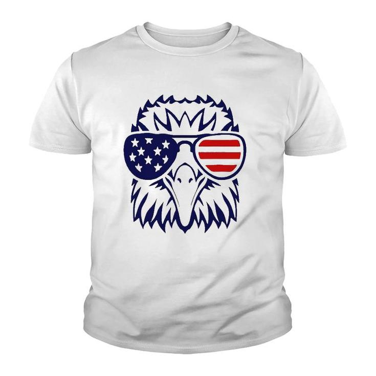 4Th July American Eagle Flag- Independence Day Youth T-shirt