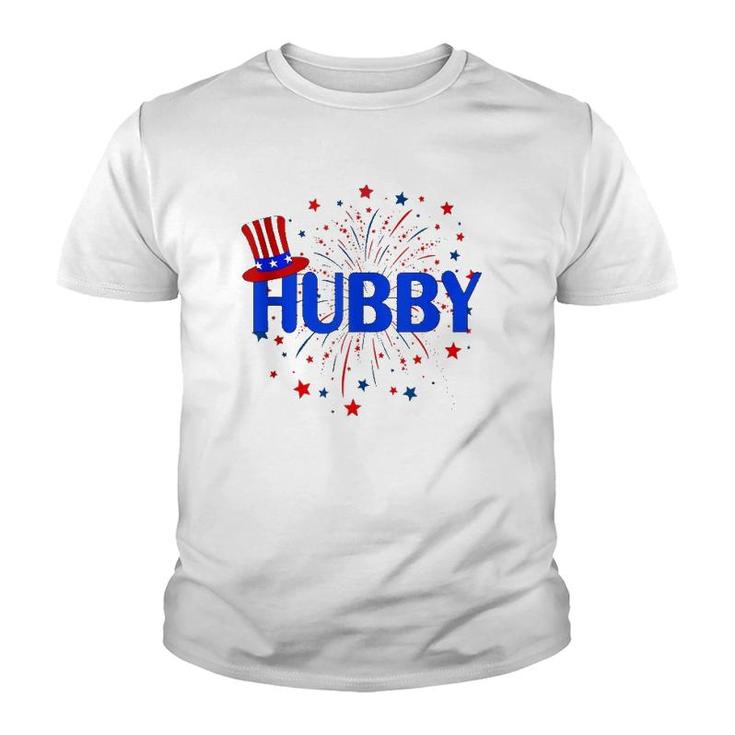 4Th July Hubby Patriotic Couple Matching Tank Top Youth T-shirt