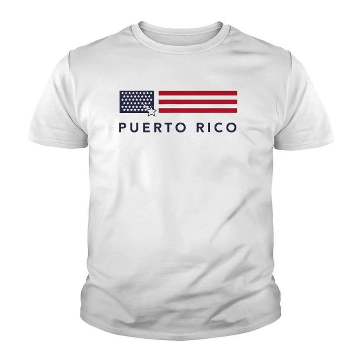 51St Star American Flag Puerto Rico Statehood Youth T-shirt