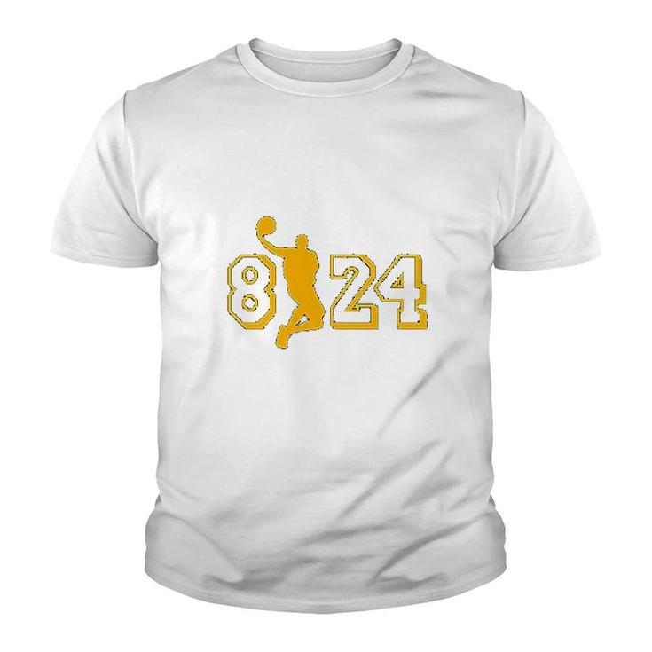 8 And 24 Legend Support Basketball Youth T-shirt