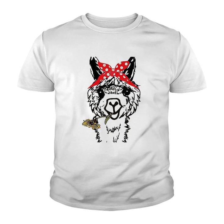 Alpaca Llama Animal Graphics Funny Youth T-shirt