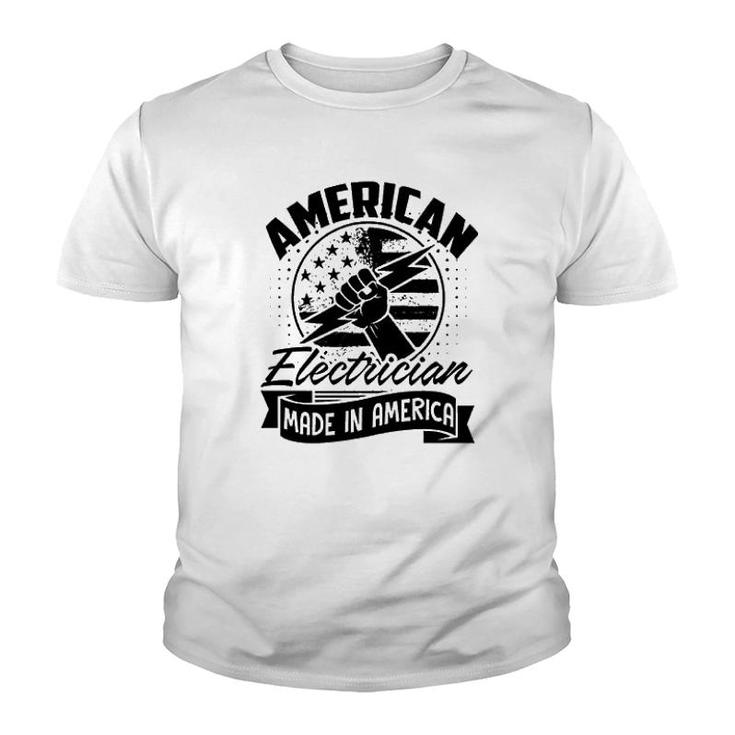 American Electrician Made In America Youth T-shirt