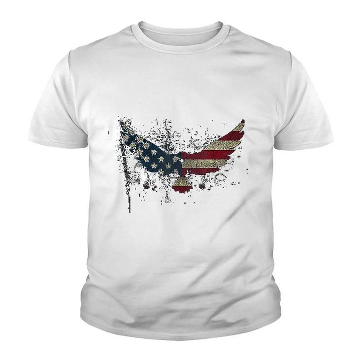American Flag Eagle Youth T-shirt