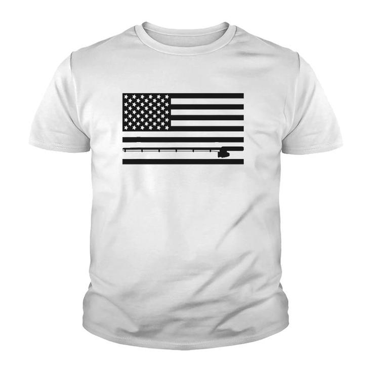 American Flag Fishing Apparel - Fishing Youth T-shirt
