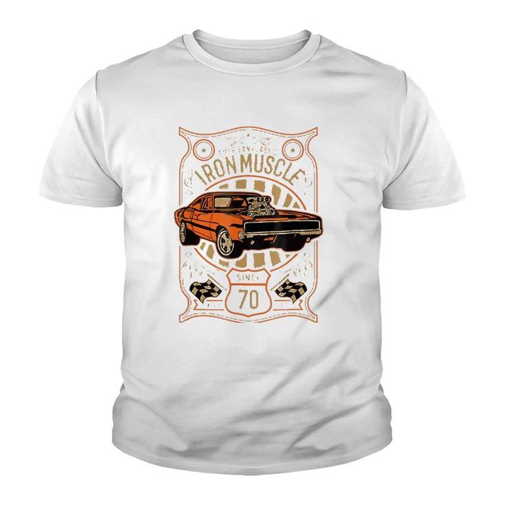 American Muscle Cars Iron Muscle Youth T-shirt