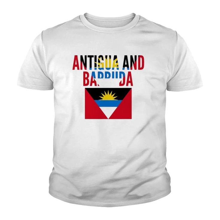 Antiguan Gift - Antigua And Barbuda Country Flag Youth T-shirt