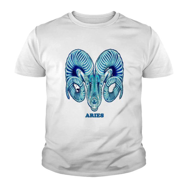 Aries Personality Astrology Zodiac Sign Horoscope Design Youth T-shirt