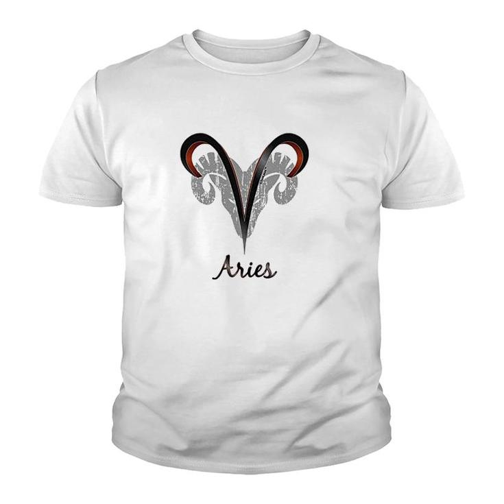 Aries Symbol Childrens Youth T-shirt