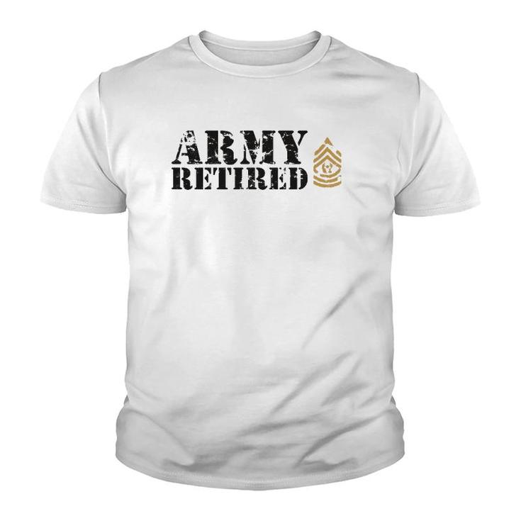 Army Command Sergeant Major Csm Retired Youth T-shirt