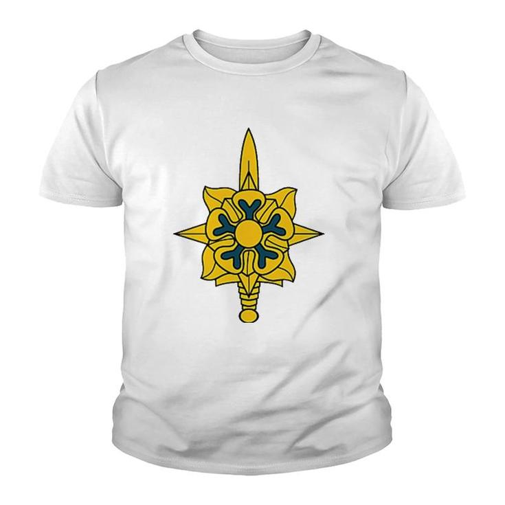 Army Military Intelligence Corps Branch Veteran Insignia Youth T-shirt