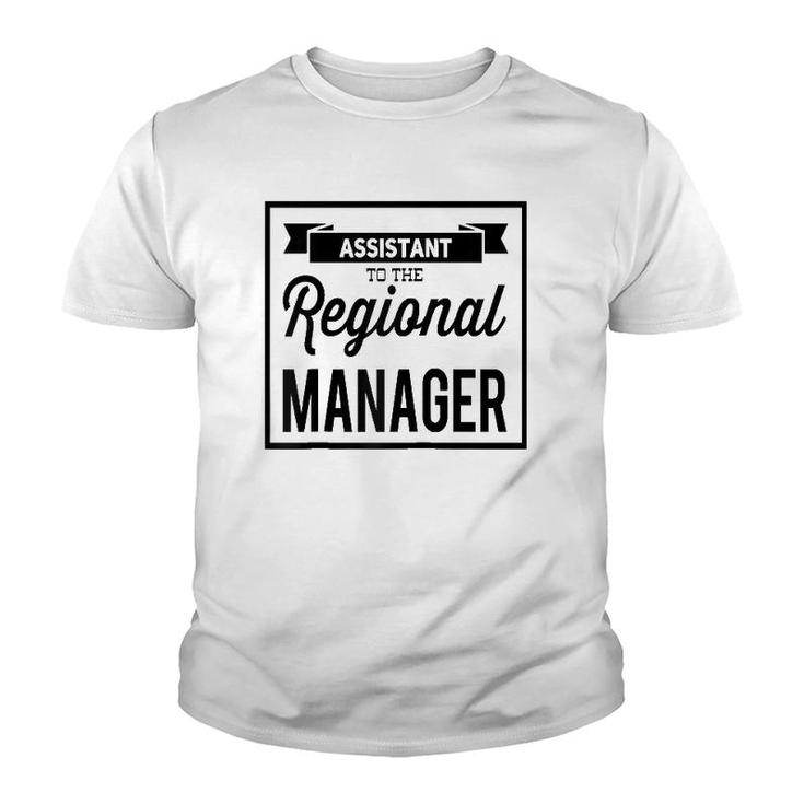 Assistant To The Regional Managerfunny Office Gift Raglan Baseball Tee Youth T-shirt