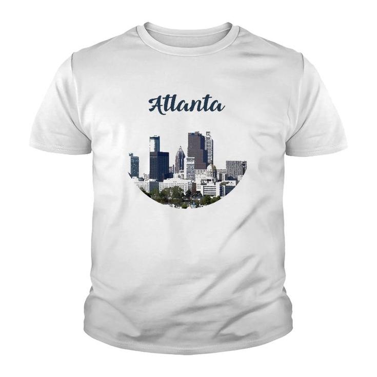 Atlanta Skyline Graphic Design City Usa America Outfit Youth T-shirt