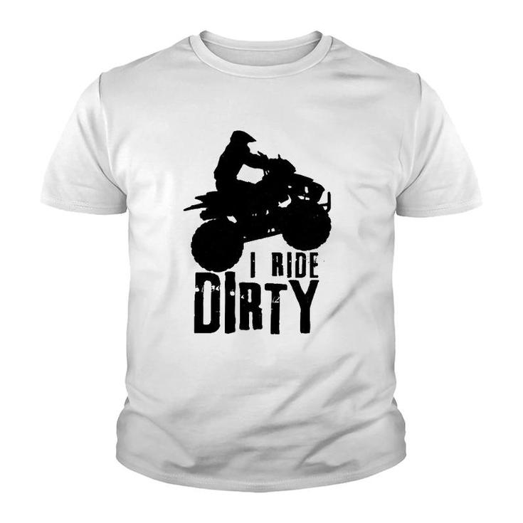 Atv 4 Wheeler Quad Bike Vintage Funny Ride Dirty Gift Men Youth T-shirt