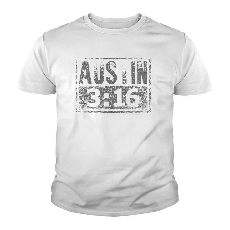 Austin 3 16 Classic American Distressed Vintage Youth T-shirt